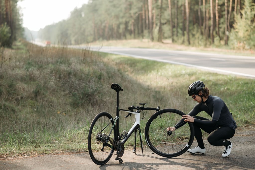 cyclist packing bike case