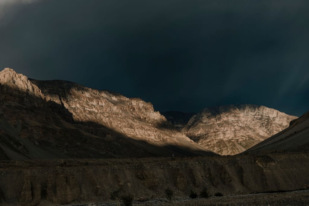 Chandratal lake Spiti mountains - Chandratal Lake: Nearest Airport and How to Fly In