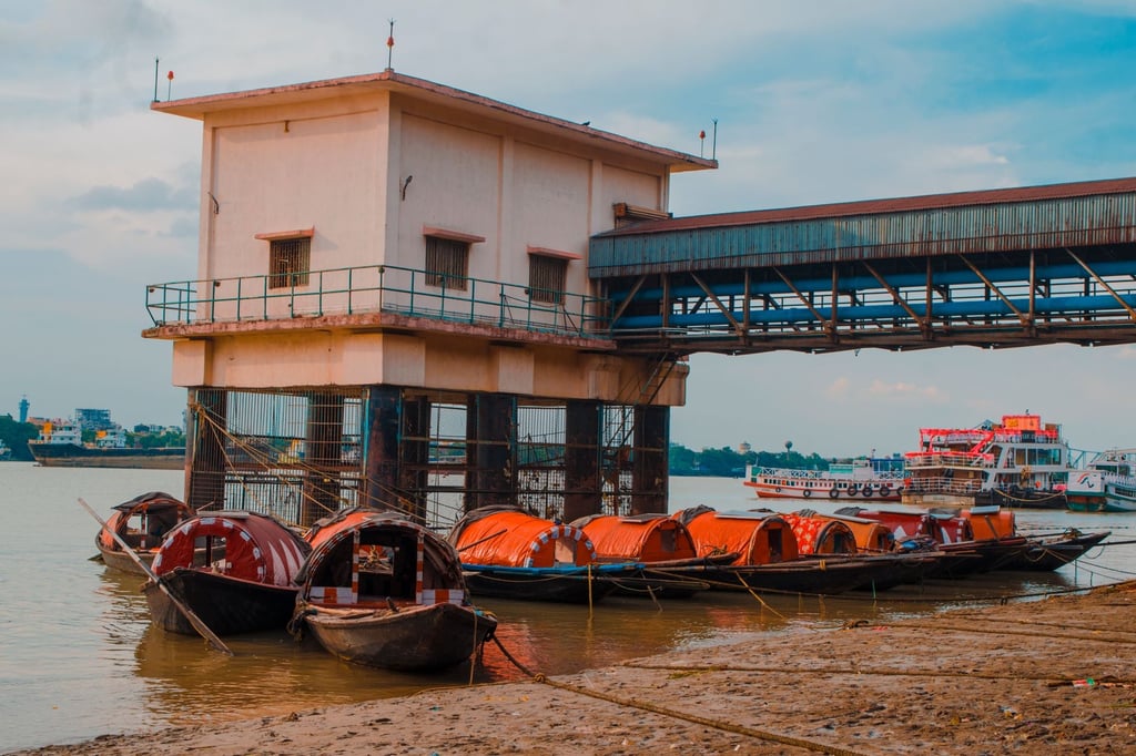 ferry boat river India