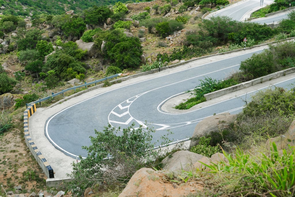 Karnataka coastal highway road