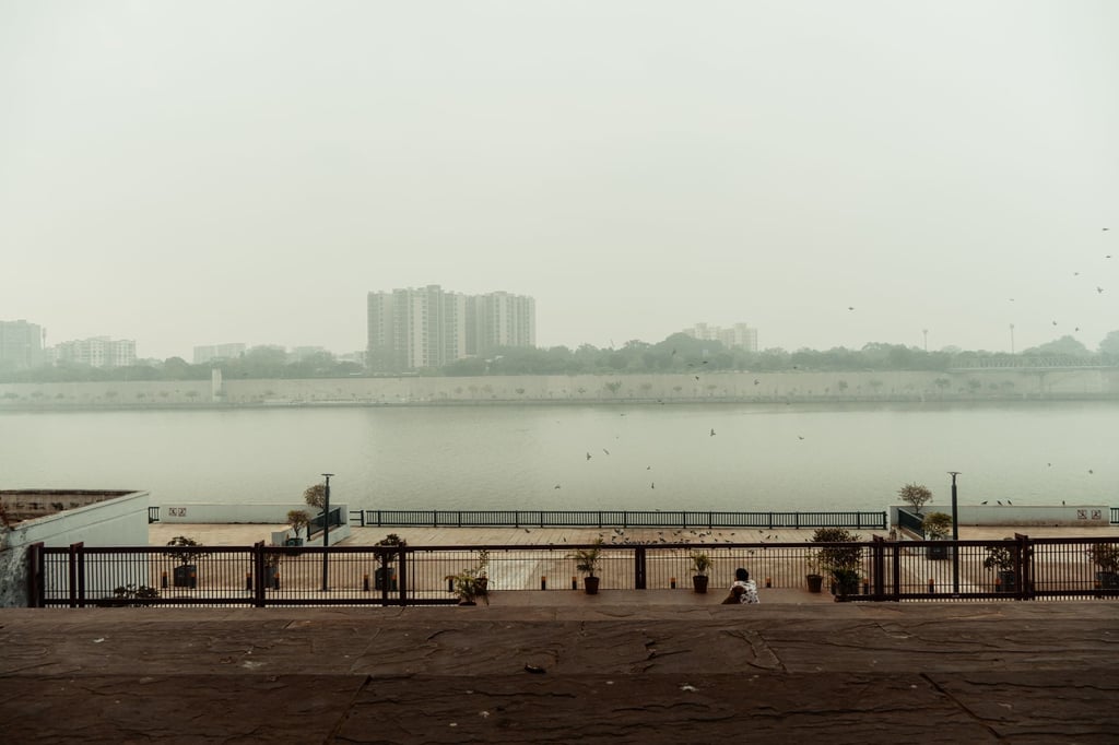 Ahmedabad city skyline evening - Gujarati New Year 2026: Bestu Varas and Labh Pancham Flight Guide