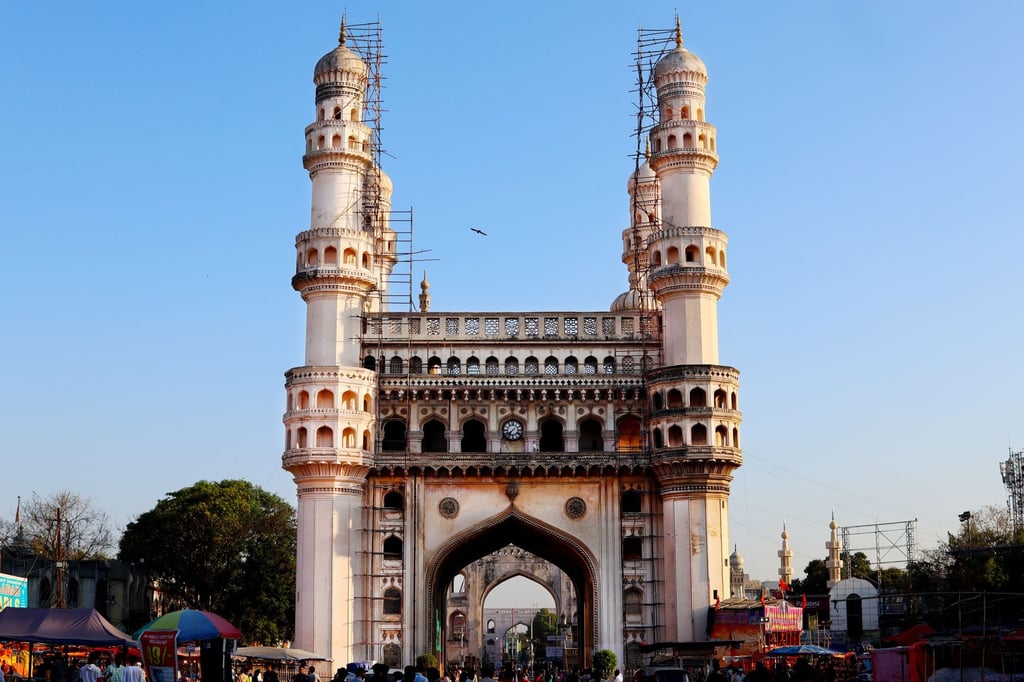 Hyderabad Charminar evening - Hyderabad Numaish 2027: Flights and Travel Guide