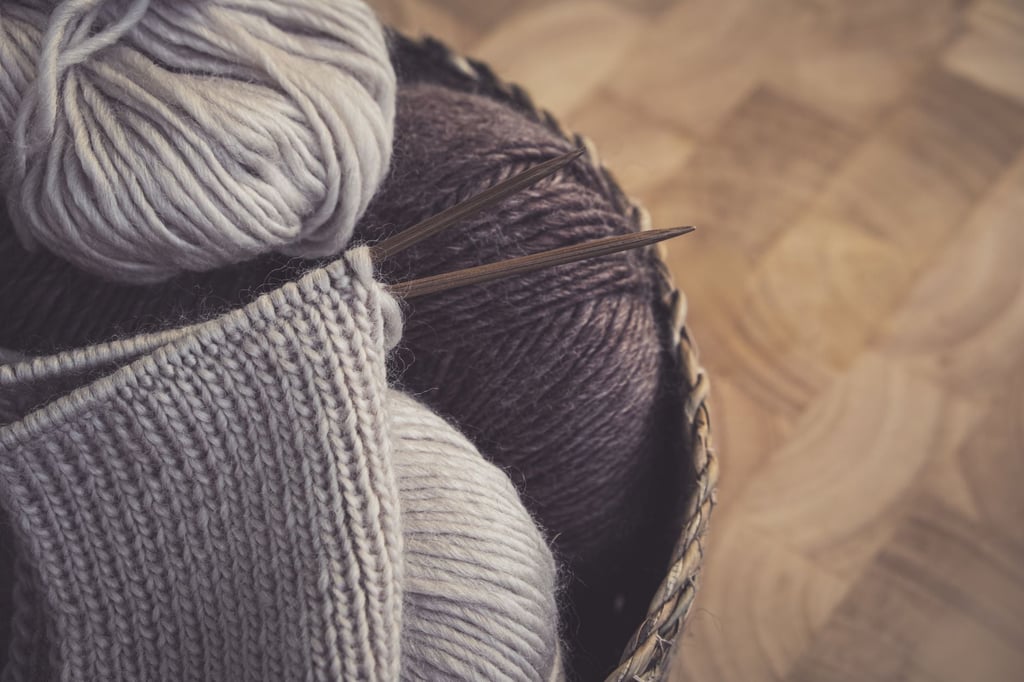 knitting yarn needles basket - Knitting Needles, Sewing Kit and Craft Tools on Indian Flights