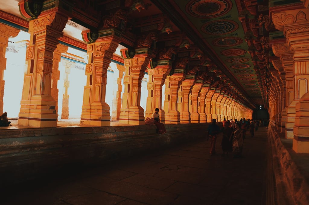 Rameswaram temple corridor - Rameswaram Flights: Nearest Airport and How to Reach