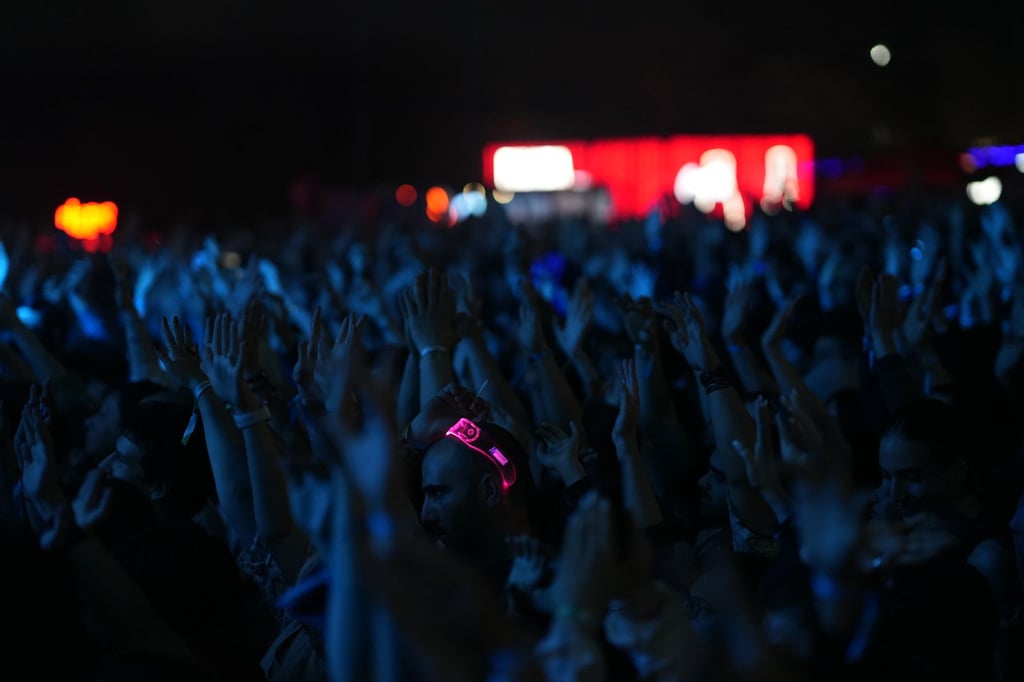 music festival crowd night - Sunburn Goa: Flights and Travel Tips