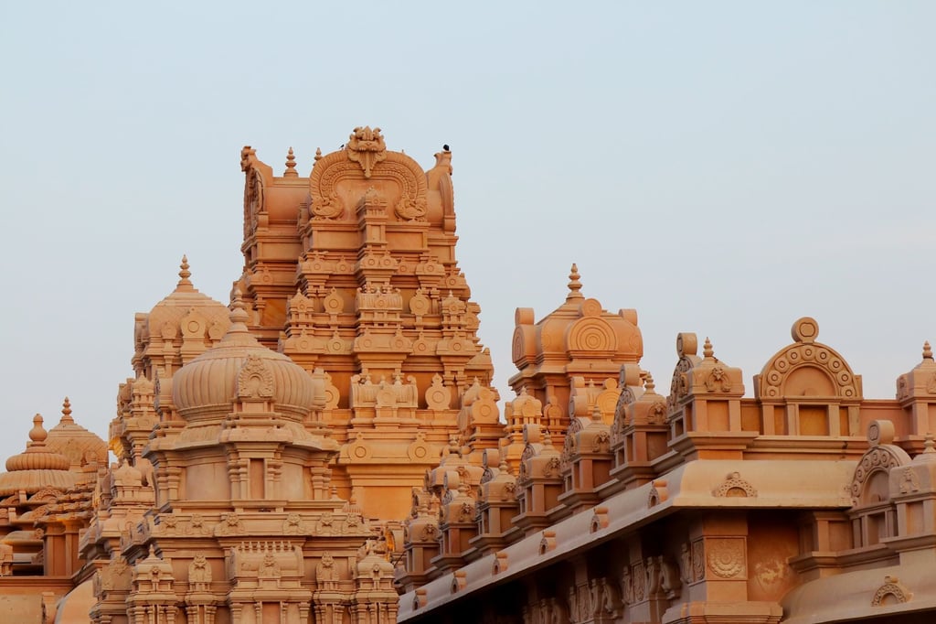 Indian temple spire sunrise - Flights to Ujjain Mahakaleshwar: Nearest Airport Guide