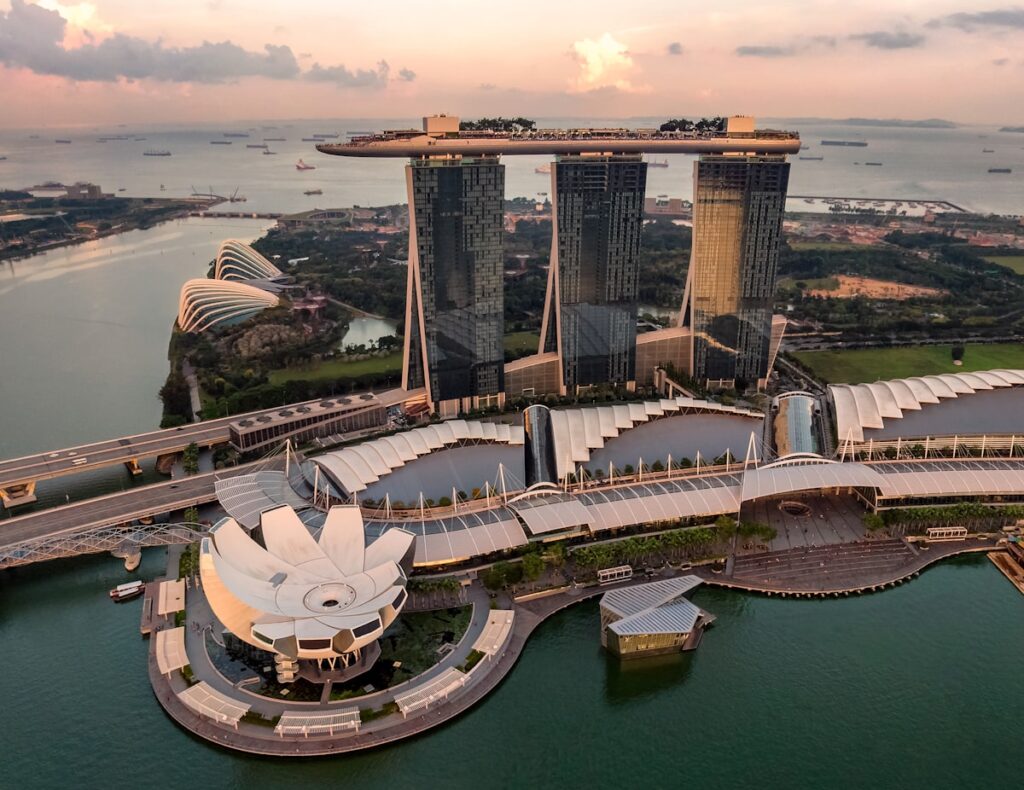 Singapore Marina Bay Sands skyline